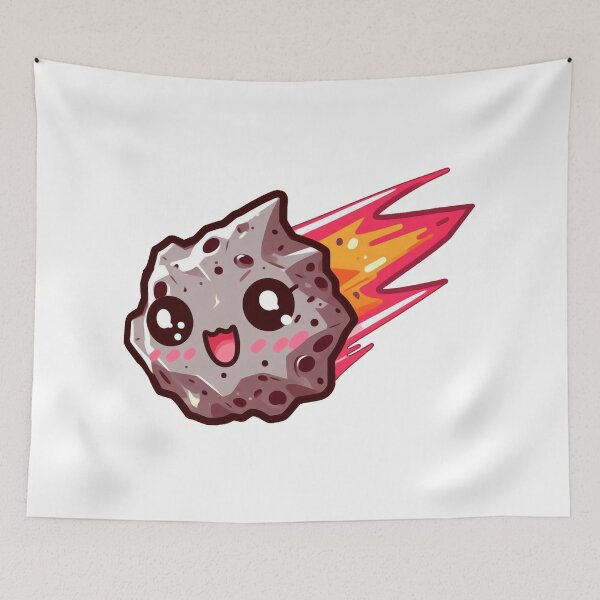 Item preview, Blazing Through Space – Adorable Kawaii Meteor designed and sold by SketchOnScreen.