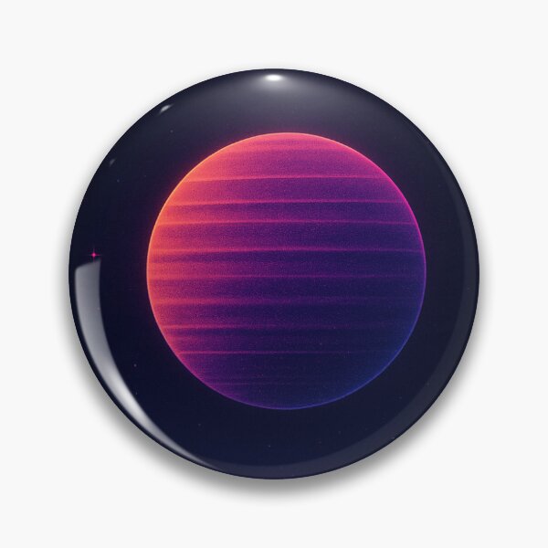 Item preview, Retro Futuristic Synthwave Planet Landscape designed and sold by Byarasstudio.