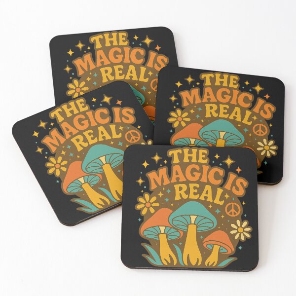 Item preview, The Magic Is Real – Retro 70s Psychedelic Mushroom  designed and sold by getpressedshirt.