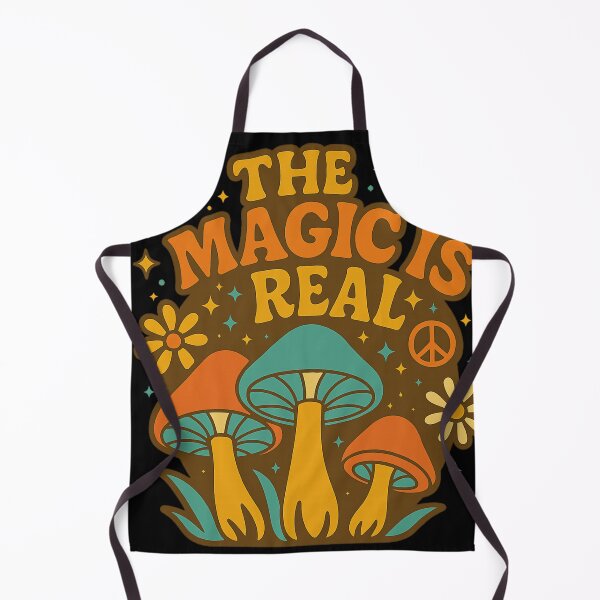 Item preview, The Magic Is Real – Retro 70s Psychedelic Mushroom designed and sold by getpressedshirt.