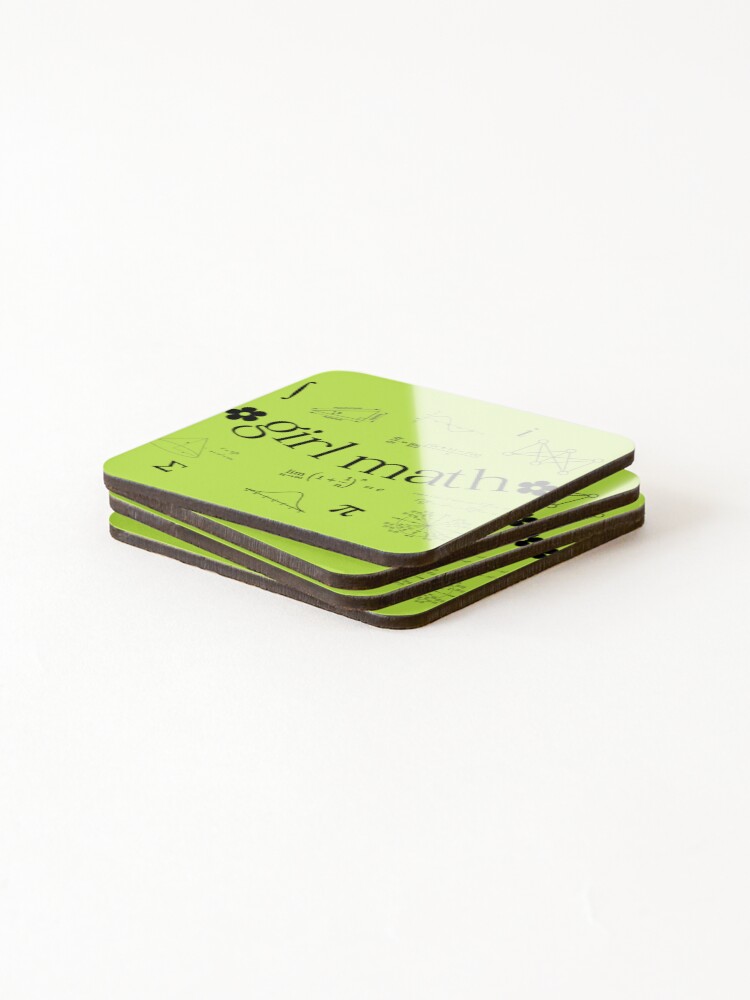 Thumbnail 4 of 5, Coasters (Set of 4), Girl-Math designed and sold by SamButler5.