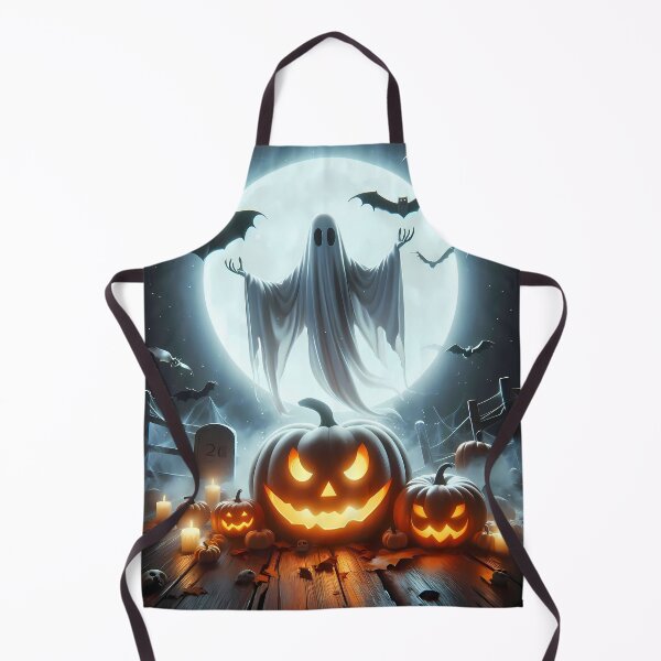 Item preview, Ghost and Pumpkins – Magical Halloween Night designed and sold by Art-Arcade6.