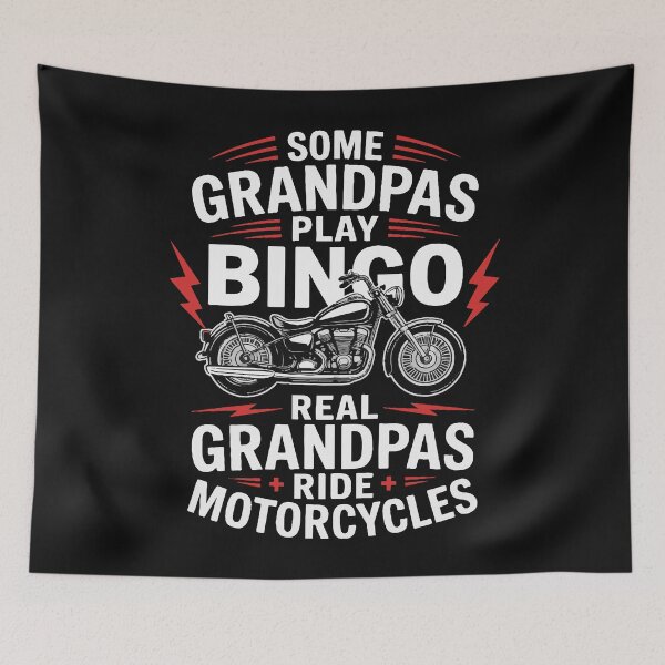 Item preview, Some Grandpas Play Bingo Real Grandpas Ride Motorcycles designed and sold by clothesy7.