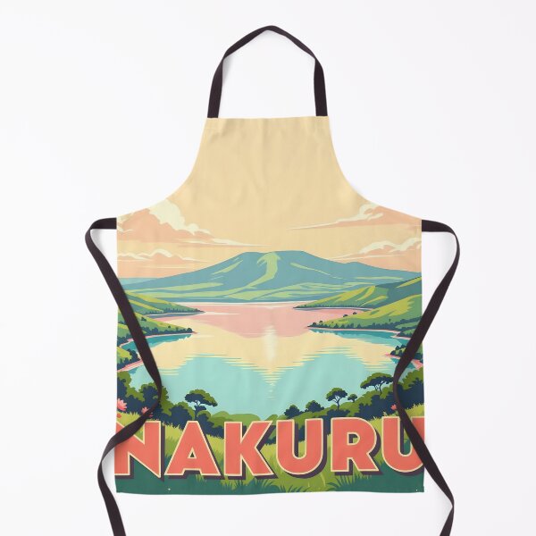 Item preview, Lake Nakuru: Vintage-Style Painterly Travel Poster designed and sold by LSVart.