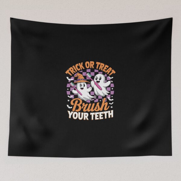 Item preview, Trick Or Treat Brush Your Teeth Halloween Cute Dentist  designed and sold by Belkisallen.