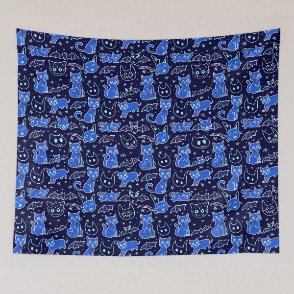 Item preview, Halloween Ghost, Bat and Cat Pattern designed and sold by xiao xuans.