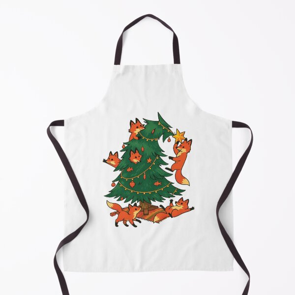Item preview, Cute Foxes Decorating Christmas Tree designed and sold by Fam19.