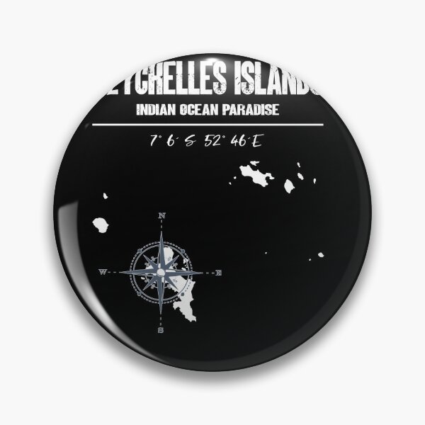 Item preview, Seychelles Map Compass Vintage Design designed and sold by sbachstroem.