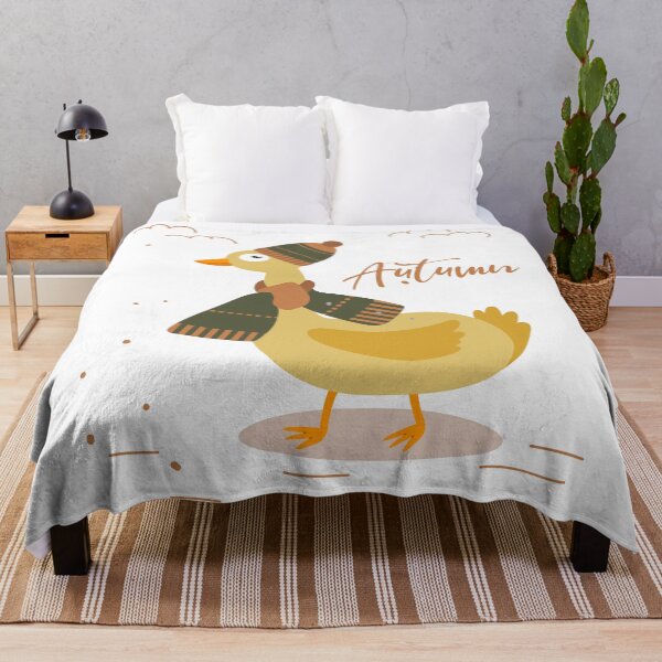 Item preview, Autumn Illustration with a Duck Wearing a Scarf, Hat designed and sold by AlginaPugachova.