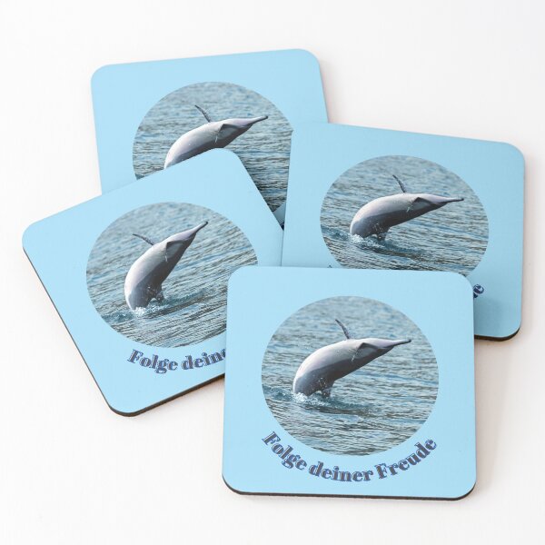 Item preview, Pure joie de vivre – jumping dolphin off Mauritius | Freedom & lightness designed and sold by Katja LebenFreude.
