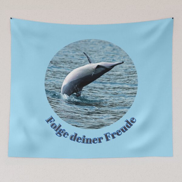 Item preview, Pure joie de vivre – jumping dolphin off Mauritius | Freedom & lightness designed and sold by Katja LebenFreude.