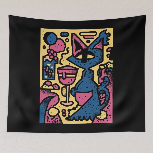 Item preview, Abstract Wine Cat  designed and sold by Absyntart.