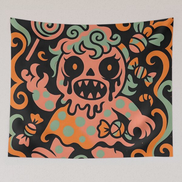 Item preview, Candycore Monster Cute Creepy Halloween Design designed and sold by AI-Only Creations.