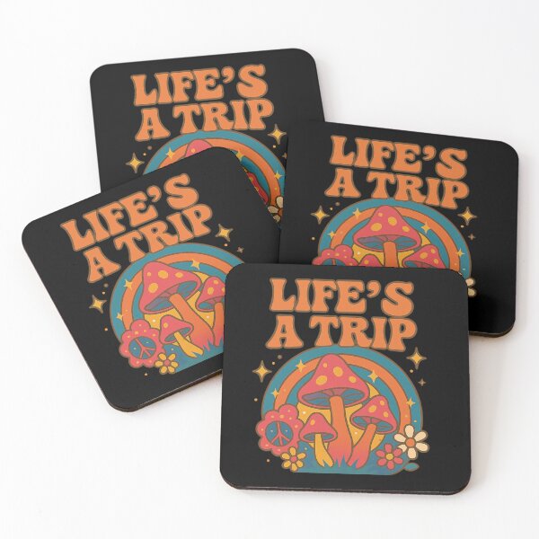 Item preview, Life’s a Trip – 70s Cosmic Psychedelic Mushroom designed and sold by getpressedshirt.