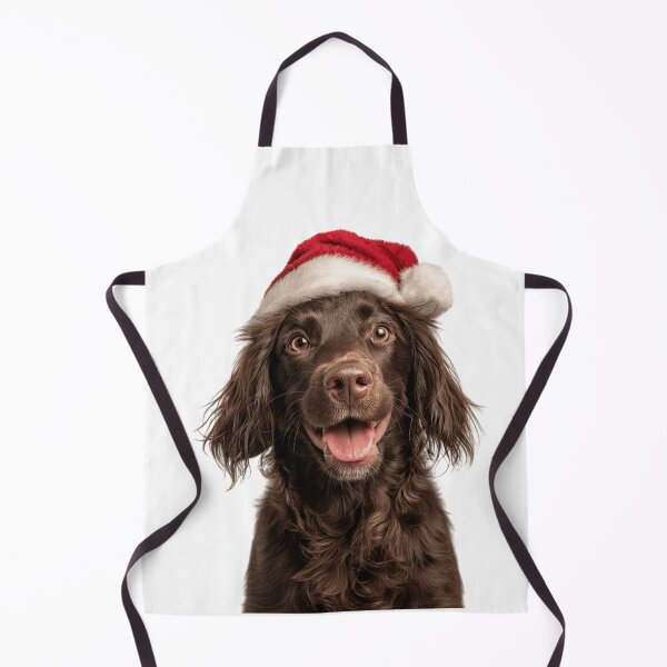 Item preview, Boykin Spaniel with Christmas Hat – Festive Swamp Poodle dog Xmas Design designed and sold by LazyOwlStore.