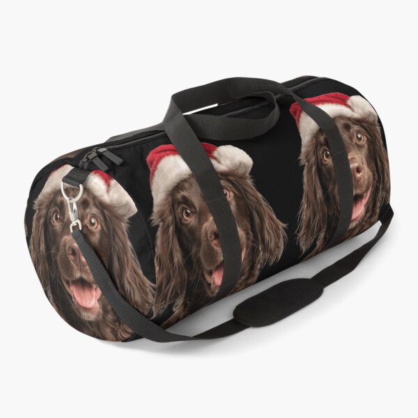 Item preview, Boykin Spaniel with Christmas Hat – Festive Swamp Poodle dog Xmas Design designed and sold by LazyOwlStore.