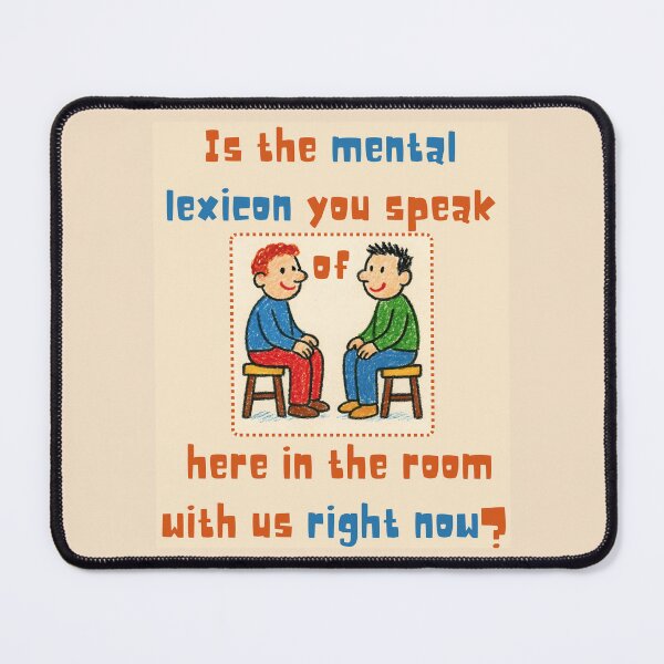 Item preview, Mental Lexicon Linguistics Meme designed and sold by Nerd Romance Café.