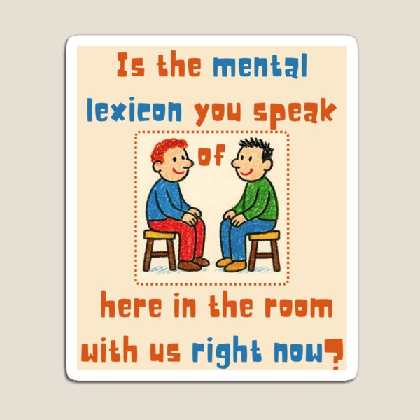 Item preview, Mental Lexicon Linguistics Meme designed and sold by Nerd Romance Café.