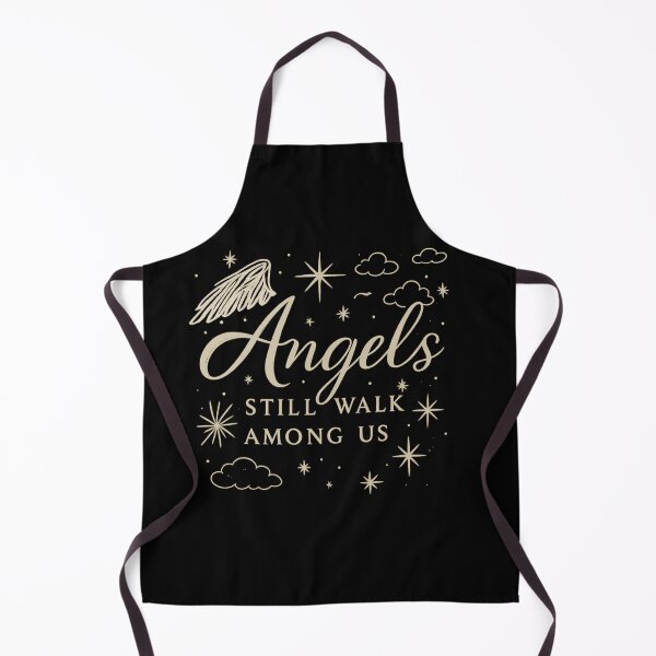 Item preview, Angels Still Walk Among Us – Elegant Gold & White Celestial Typography Design designed and sold by bazstees54.