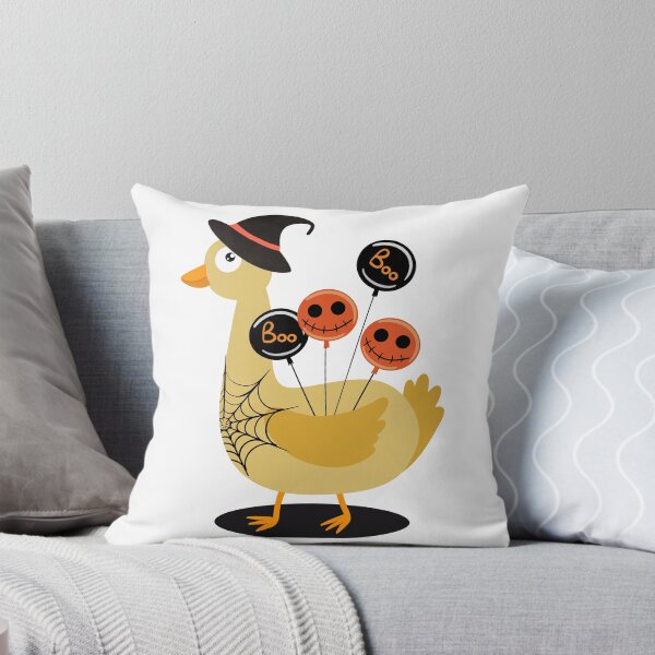 Item preview, Illustration with a Duck Holding Balloons Boo and Wearing Magic Hat designed and sold by AlginaPugachova.