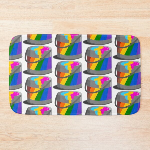 Item preview, Proud Paint Pansexual Flag in a Bucket designed and sold by HarveyHandcraftsandDesigns.