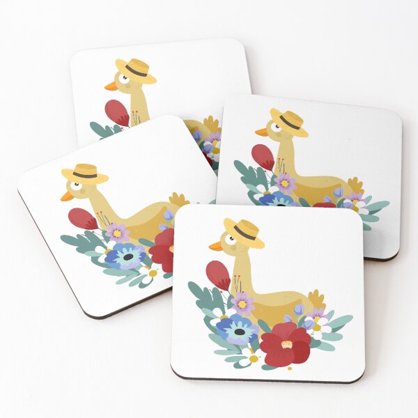 Item preview, Illustration with a Duck At Flowers Decoration designed and sold by AlginaPugachova.