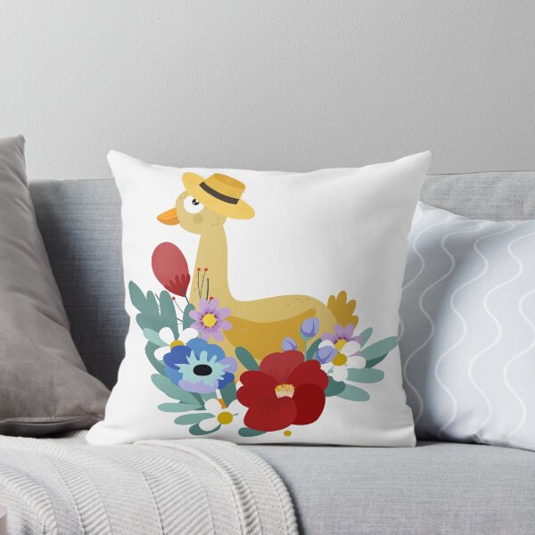 Item preview, Illustration with a Duck At Flowers Decoration designed and sold by AlginaPugachova.