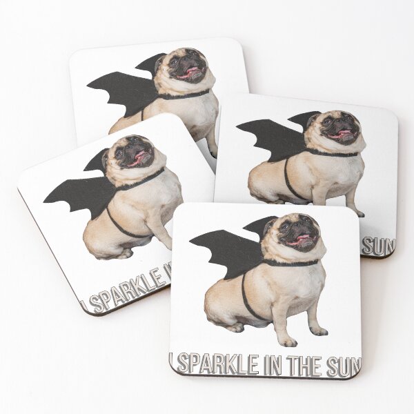 Item preview, Diego the Pug - I Sparkle in the Sun- Bat Wings Costume - Spooky Time Collection designed and sold by 9VoltGorilla.