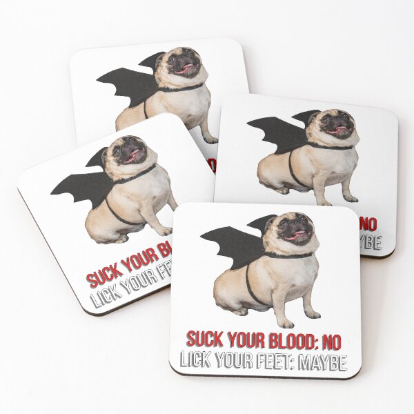 Item preview, Diego the Pug - Bat Wings - Kind Vampire - Spooky Time Collection designed and sold by 9VoltGorilla.
