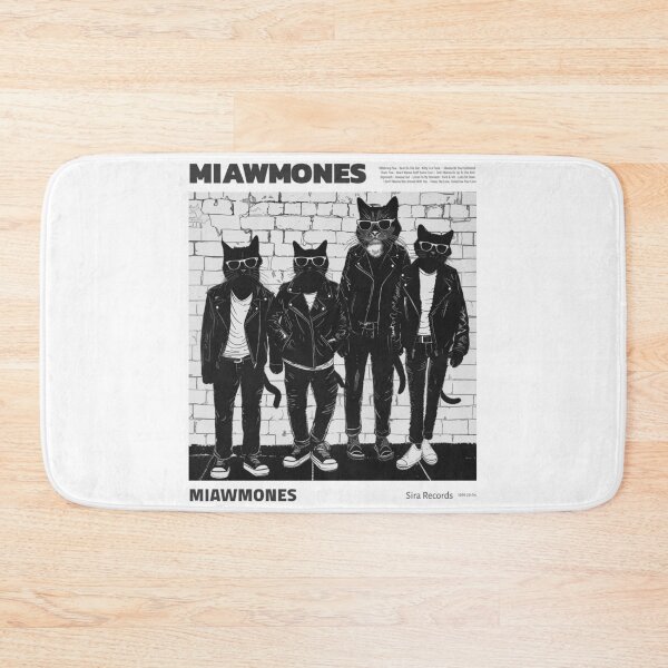Item preview, RAMONES ALBUM Black & White CATS designed and sold by JusTiceT-shirts.