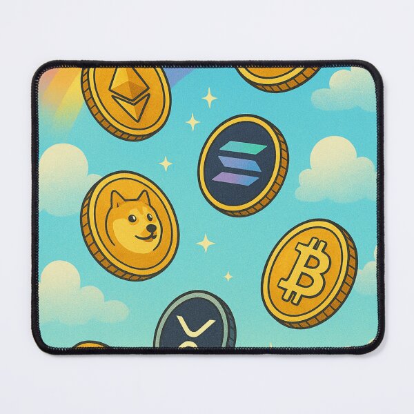 Item preview, ? Crypto Rain – Bright Happy Coin Shower T-Shirt Design designed and sold by LatestDesign95.