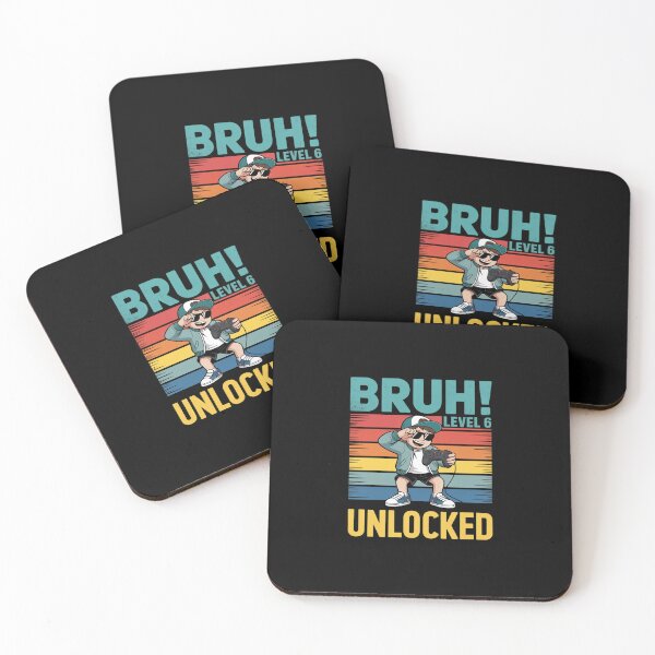 Item preview, 6 Year Old Birthday Bruh Level 6 Unlocked Dabbing Gamer  designed and sold by Belkisallen.