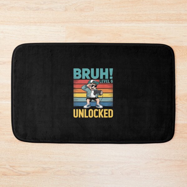 Item preview, 6 Year Old Birthday Bruh Level 6 Unlocked Dabbing Gamer  designed and sold by Belkisallen.
