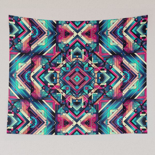 Item preview, Colorful geometric decorative pattern  designed and sold by Dogandesighn.