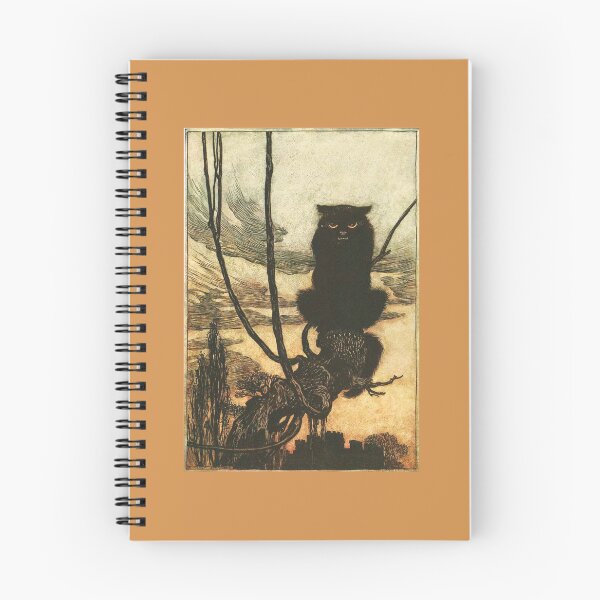 Item preview, 1920 Arthur Rackham illustration "By day she made herself into a cat" designed and sold by 2ndBloom.
