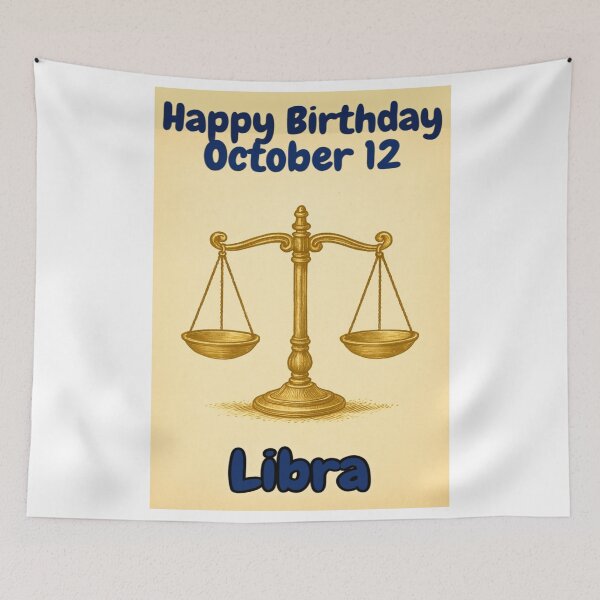 Item preview, Birthday Zodiac Sign – October 12 designed and sold by ariksworld.