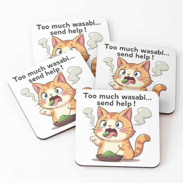 Item preview, Sushi Cat Too much wasabi... send help! designed and sold by Uglyandcute.