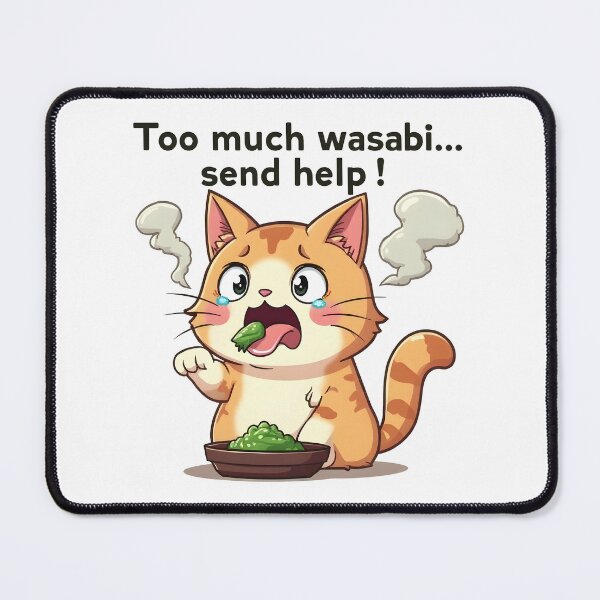 Item preview, Sushi Cat Too much wasabi... send help! designed and sold by Uglyandcute.