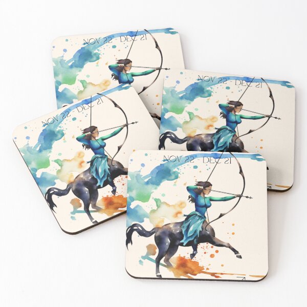 Item preview, Sagittarius Zodiac Watercolor Centaur Astrology Art designed and sold by TropicTwist.