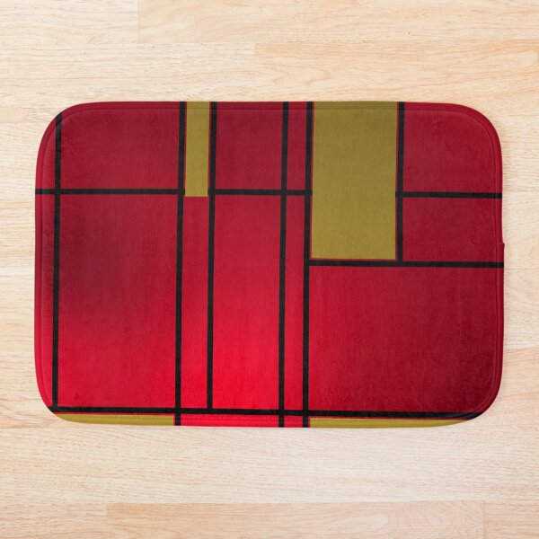 Item preview, Composition 13 over red with golden squares designed and sold by AlbertoRuiZ.
