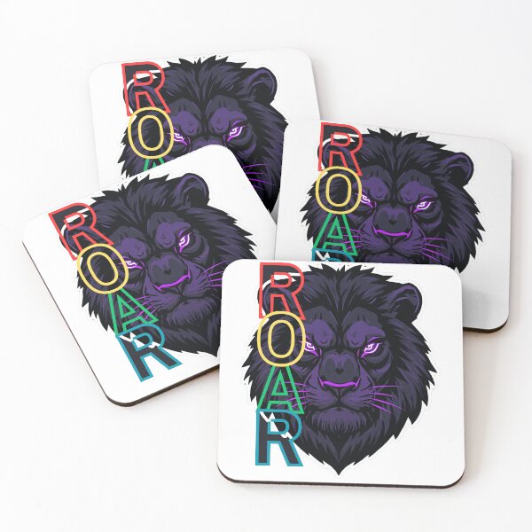 Item preview, Roar - Bold Colorful Neon Lion designed and sold by heerak009.