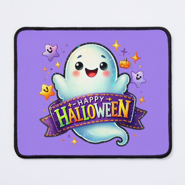 Item preview, Purple Cute Ghost Halloween with stars designed and sold by Annkulet.