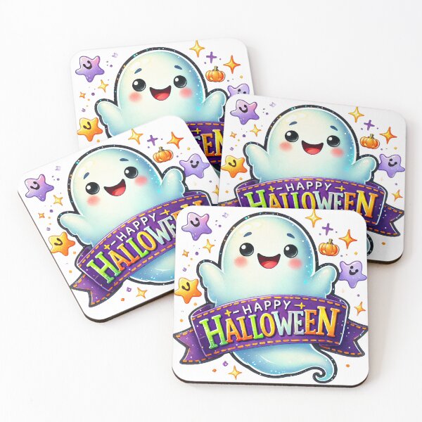 Item preview, Purple Cute Ghost Halloween with stars designed and sold by Annkulet.