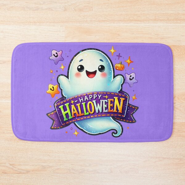 Item preview, Purple Cute Ghost Halloween with stars designed and sold by Annkulet.