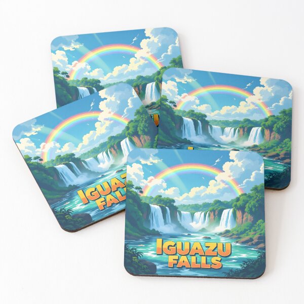 Item preview, Iguazu Falls: Vintage-Style Painterly Travel Poster designed and sold by LSVart.