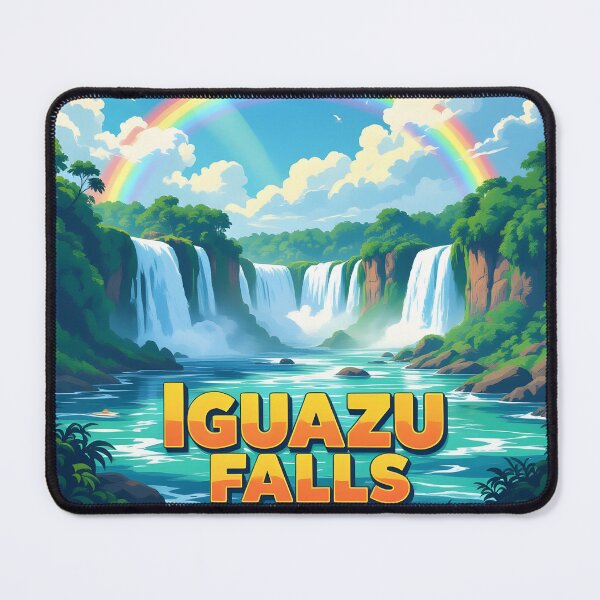Item preview, Iguazu Falls: Vintage-Style Painterly Travel Poster designed and sold by LSVart.