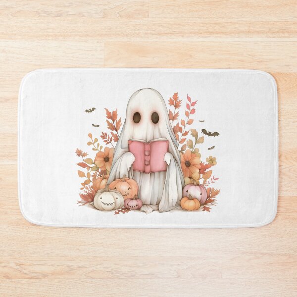 Item preview, Halloween Ghost Reading, Pumpkins, Bats And Flowers designed and sold by xiao xuans.