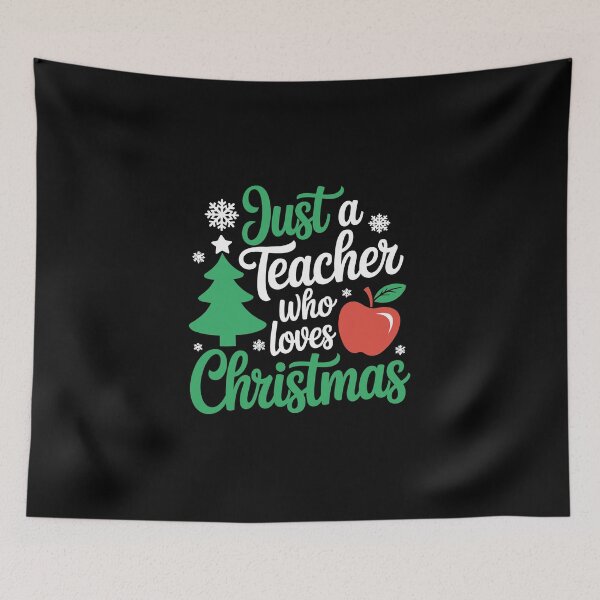 Item preview, Just a Teacher who loves Christmas designed and sold by jkrphoto.