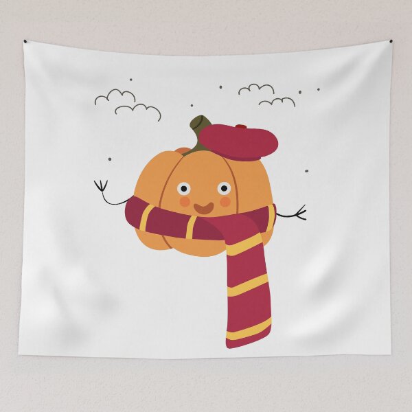 Item preview, Calabaza con bufanda y boina designed and sold by AlginaPugachova.