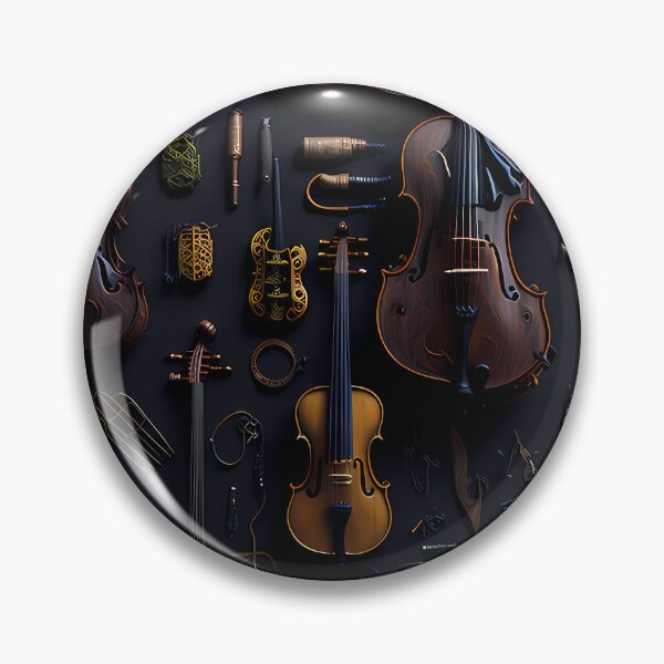 Item preview, Orchestral Harmony | Elegant String Instrument Art Print designed and sold by Vibranta Studio.